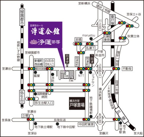 245-003神奈川県横浜市泉区岡津町176浄蓮茶房_地図
